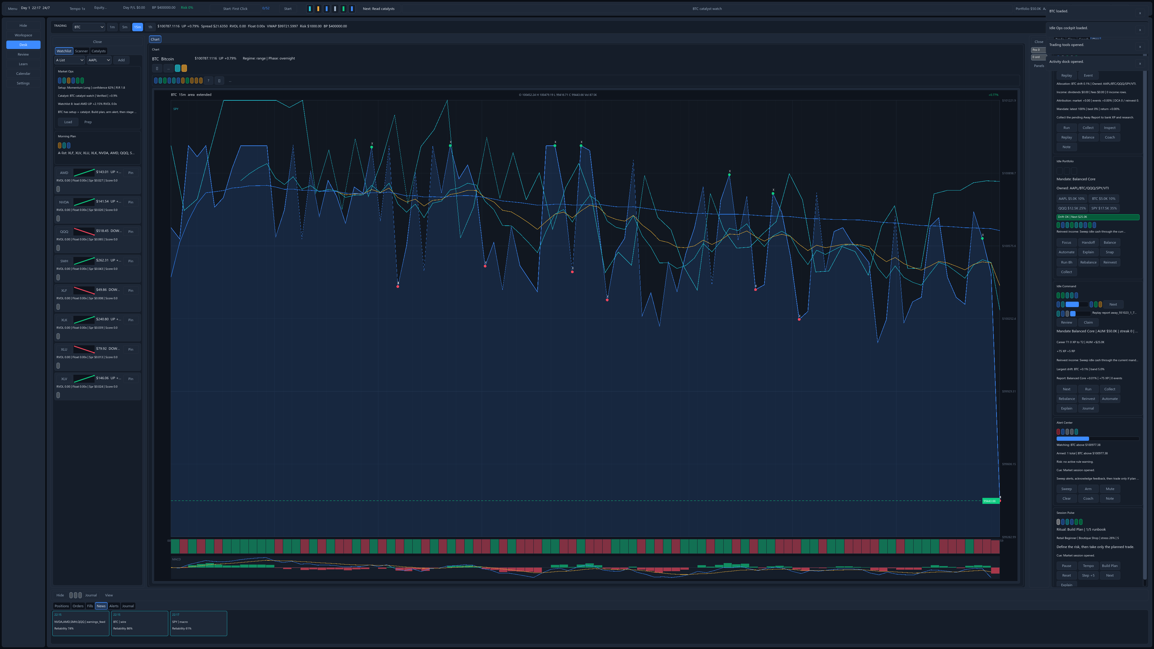 Crypto and idle operations screenshot